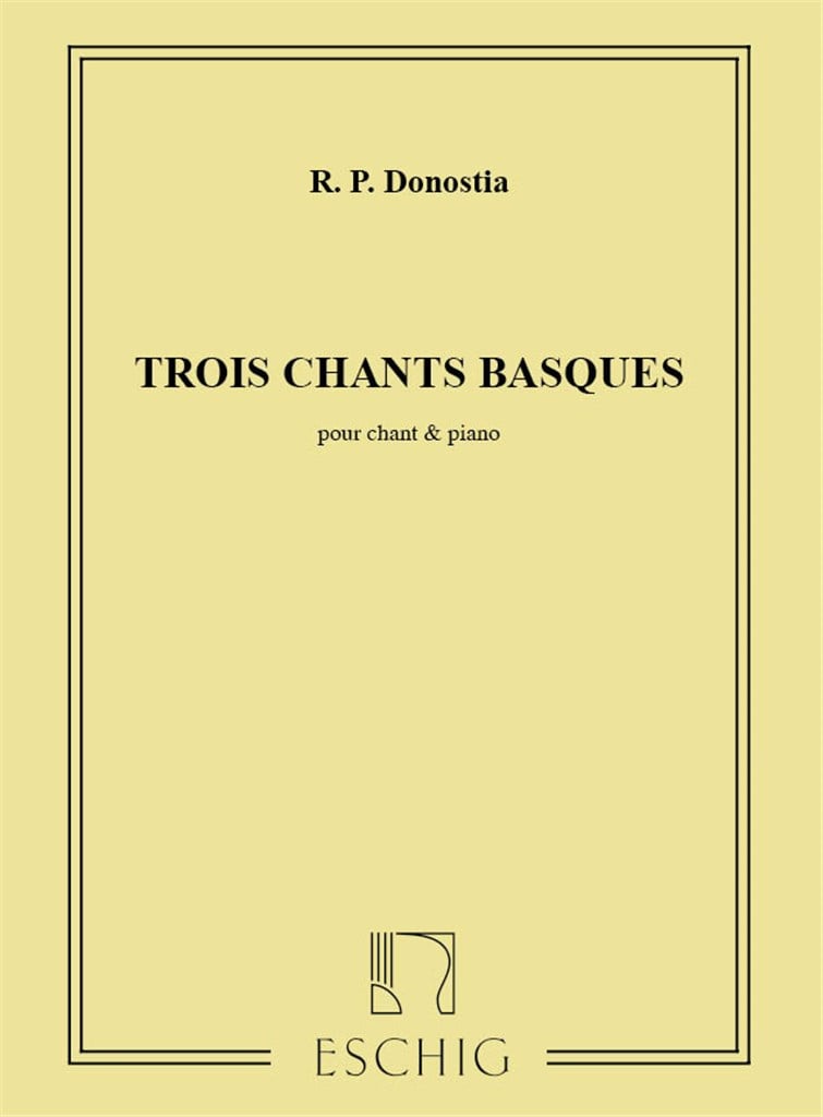3 Chants Basques Cht-Piano